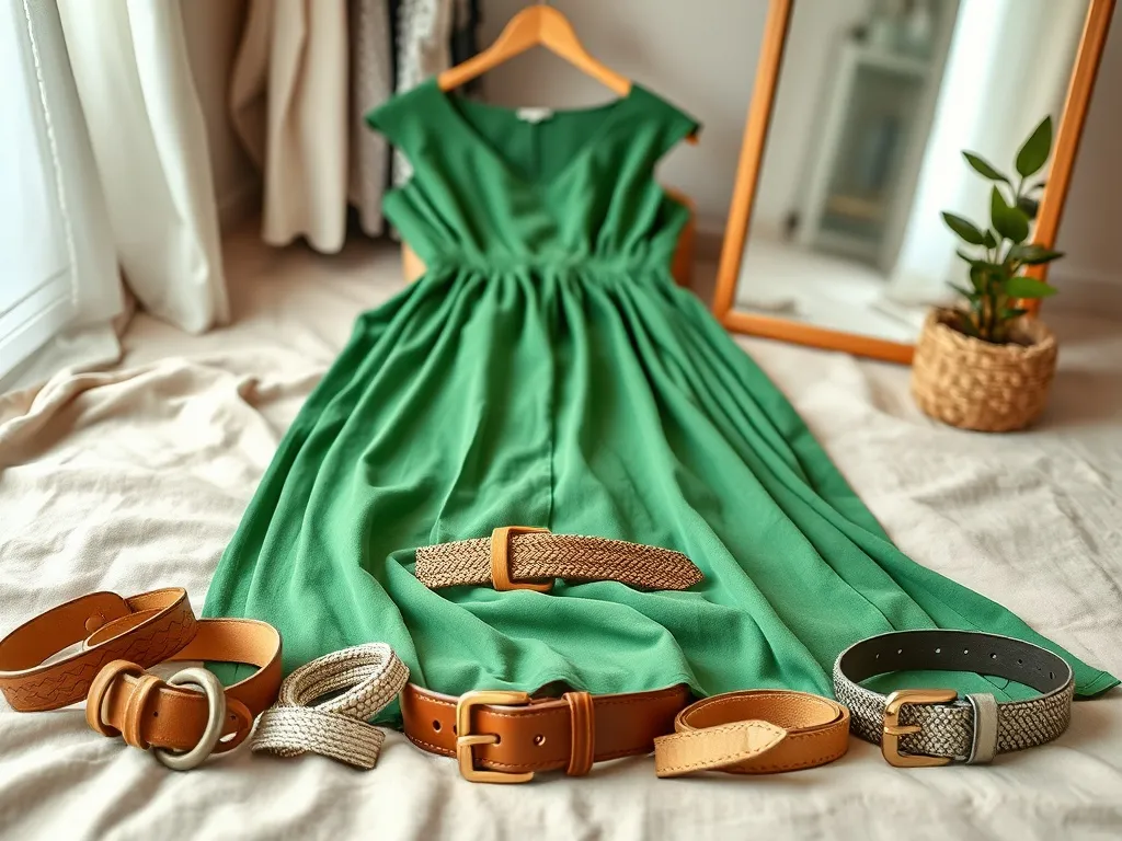 Jaki pasek do zielonej sukienki wybrać? Praktyczny przewodnik